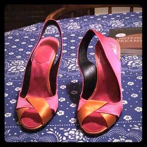 Roger vivier Open toe slingback pumps